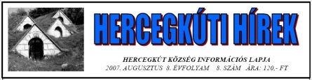 Hercegkúti Hírek fejléc
